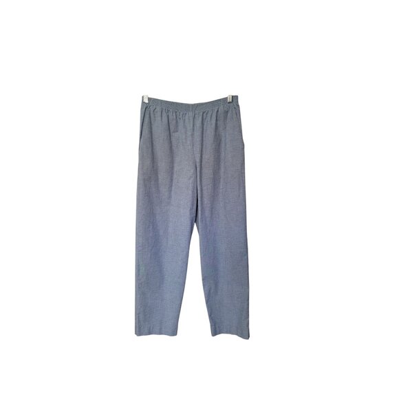 Alfred Dunner Pants Petite 12P Light Blue Elastic Waist Pull On - Picture 2 of 10
